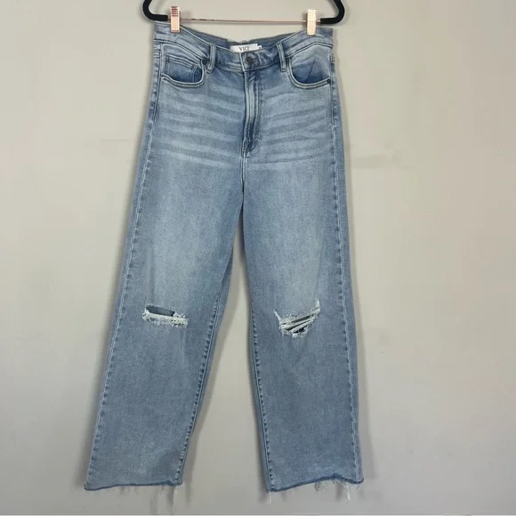 VICI HIGH RISE STRAIGHT LEG LIGHT WASH DENIM SIZE 30 - Picture 6 of 12